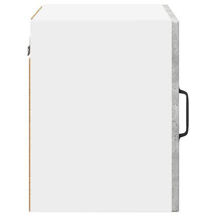 Väggglasförråd PORTO 2 pcs Betonggrå 40 x 31 x 40 cm