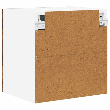 Väggglasstomme PORTO 2 pcs Rökt ek 40 x 31 x 40 cm