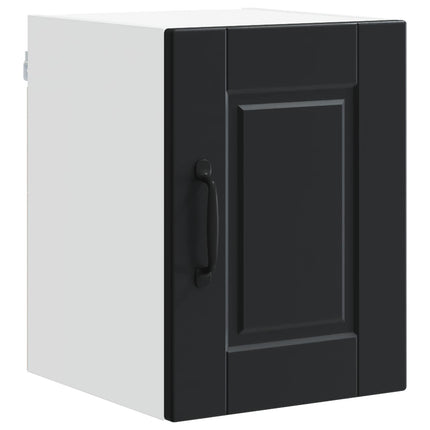 Väggskåp PORTO 2 pcs Svart 30 x 31 x 40 cm Konstruerat trä