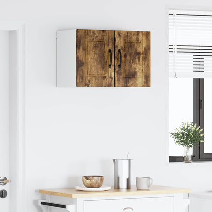 Väggskåp PORTO 2 pcs Rökt ek 30 x 31 x 40 cm Konstruerat trä