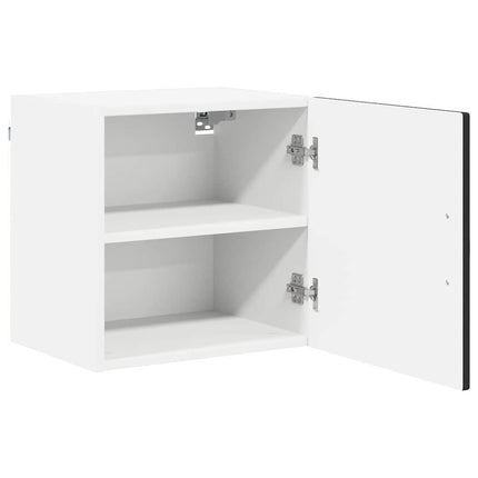 Väggskåp PORTO 2 pcs Svart 40 x 31 x 40 cm Konstruerat trä