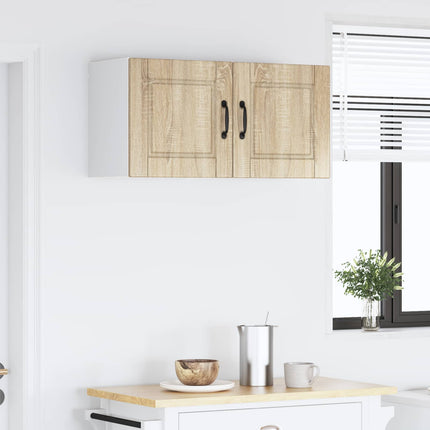 Väggskåp PORTO 2 pcs Sonoma-ek 40 x 31 x 40 cm Konstruerat trä