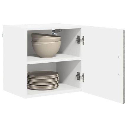 Väggskåp PORTO 2 pcs Betonggrå 40 x 31 x 40 cm Konstruerat trä