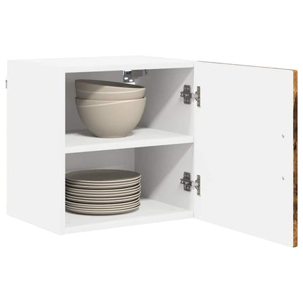 Väggskåp PORTO 2 pcs Rökt ek 40 x 31 x 40 cm Konstruerat trä
