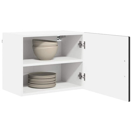 Väggskåp PORTO 2 pcs Svart 50 x 31 x 40 cm Konstruerat trä