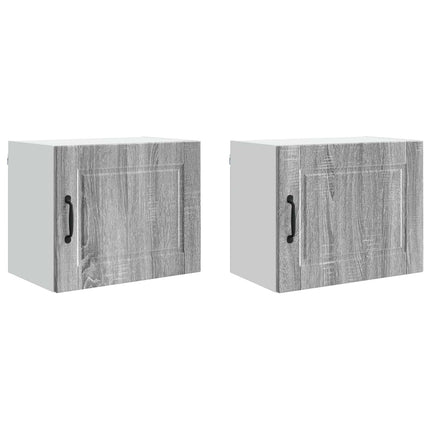 Väggskåp PORTO 2 pcs Grå Sonoma 50 x 31 x 40 cm Konstruerat trä