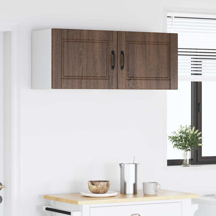 Väggskåp PORTO 2 pcs Brun Ek 50 x 31 x 40 cm Konstruerat trä
