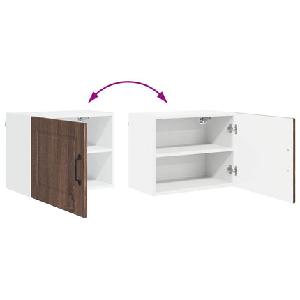 Väggskåp PORTO 2 pcs Brun Ek 50 x 31 x 40 cm Konstruerat trä