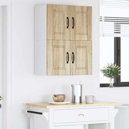 Väggskåp PORTO 2 pcs Sonoma-ek 60 x 31 x 40 cm Konstruerat trä