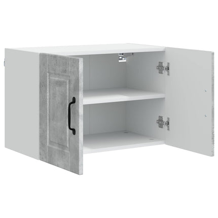Väggskåp PORTO 2 pcs Betonggrå 60 x 31 x 40 cm Konstruerat trä