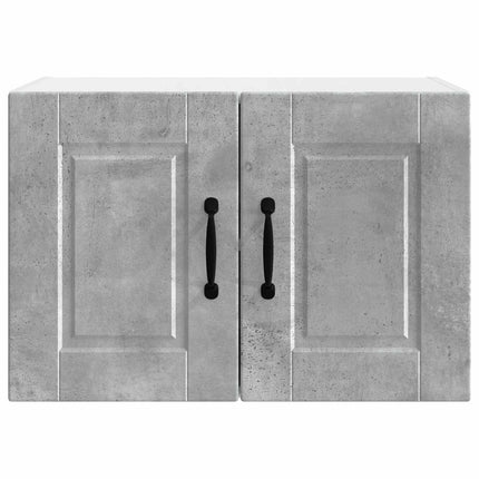 Väggskåp PORTO 2 pcs Betonggrå 60 x 31 x 40 cm Konstruerat trä