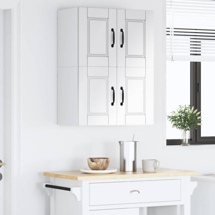 Väggskåp PORTO 2 pcs Högblanka vita 60 x 31 x 40 cm