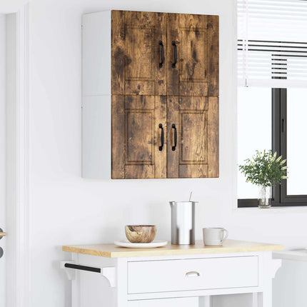 Väggskåp PORTO 2 pcs Rökt ek 60 x 31 x 40 cm Konstruerat trä