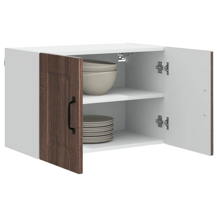Väggskåp PORTO 2 pcs Brun Ek 60 x 31 x 40 cm Konstruerat trä