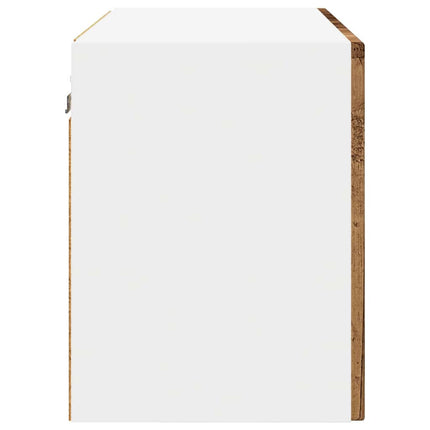 Väggskåp PORTO 2 pcs Gammalt trä 60 x 31 x 40 cm