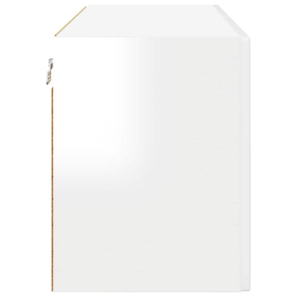 Väggskåp PORTO Högblanka vita 80 x 31 x 40 cm Konstruerat trä