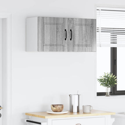 Väggskåp PORTO Grå Sonoma 80 x 31 x 40 cm Konstruerat trä