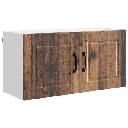Väggskåp PORTO Gammalt trä 80 x 31 x 40 cm Konstruerat trä