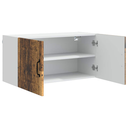 Väggskåp PORTO Gammalt trä 80 x 31 x 40 cm Konstruerat trä