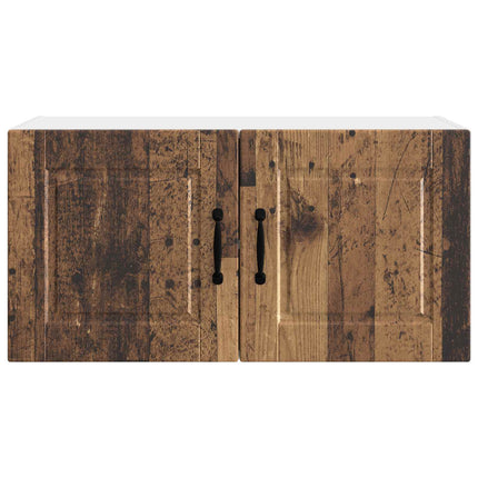 Väggskåp PORTO Gammalt trä 80 x 31 x 40 cm Konstruerat trä