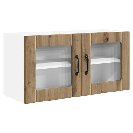 Väggglasförråd PORTO Artisan Ek 80 x 31 x 40 cm Konstruerat trä