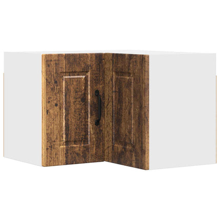 Vägghörnskåp PORTO Gammalt trä 57 x 57 x 40 cm Konstruerat trä