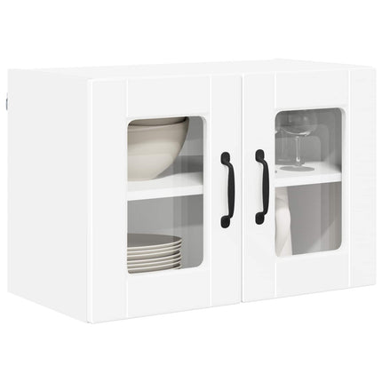 Väggglasförråd PORTO Vit 60 x 31 x 40 cm Konstruerat trä