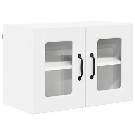 Väggglasförråd PORTO 2 pcs Vit 60 x 31 x 40 cm Konstruerat trä