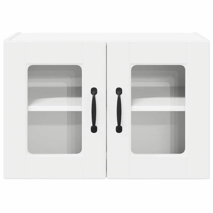 Väggglasförråd PORTO 2 pcs Vit 60 x 31 x 40 cm Konstruerat trä