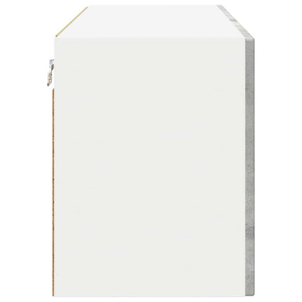 Väggglasförråd PORTO 2 pcs Betonggrå 60 x 31 x 40 cm