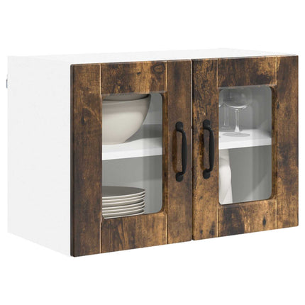 Väggglasförråd PORTO Rökt ek 60 x 31 x 40 cm Konstruerat trä