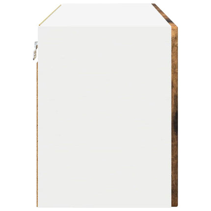 Väggglasförråd PORTO Rökt ek 60 x 31 x 40 cm Konstruerat trä