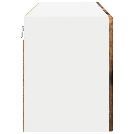 Väggglasförråd PORTO Rökt ek 60 x 31 x 40 cm Konstruerat trä