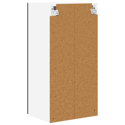Väggglasbänk PORTO 2 pcs Svart 40 x 31 x 80 cm Konstruerat trä