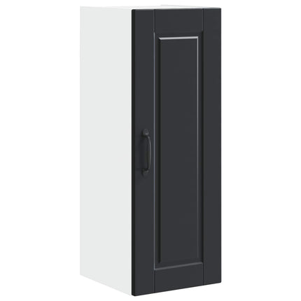 Väggskåp PORTO 2 pcs Svart 30 x 31 x 80 cm Konstruerat trä