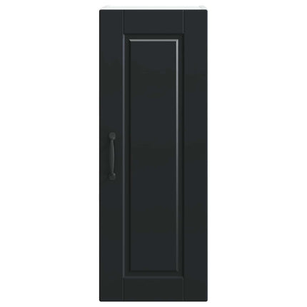 Väggskåp PORTO 2 pcs Svart 30 x 31 x 80 cm Konstruerat trä