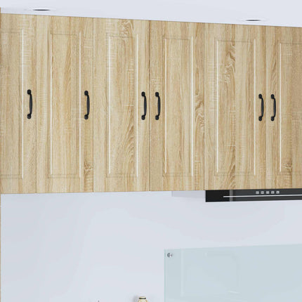 Väggskåp PORTO 2 pcs Sonoma-ek 30 x 31 x 80 cm Konstruerat trä