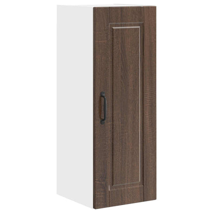 Väggskåp PORTO 2 pcs Brun Ek 30 x 31 x 80 cm Konstruerat trä