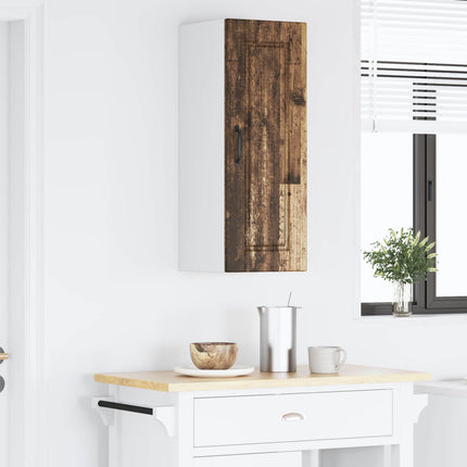 Väggskåp PORTO Gammalt trä 30 x 31 x 80 cm Konstruerat trä