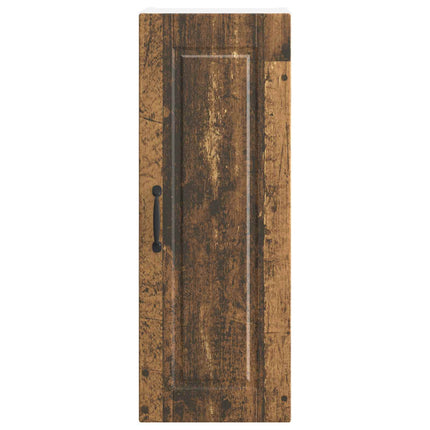 Väggskåp PORTO 2 pcs Gammalt trä 30 x 31 x 80 cm