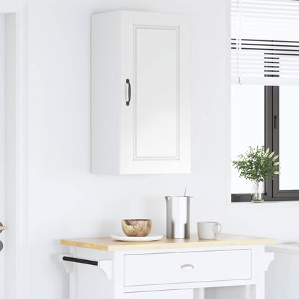 Väggskåp PORTO Högblanka vita 40 x 31 x 80 cm Konstruerat trä