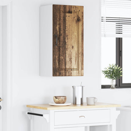 Väggskåp PORTO Gammalt trä 40 x 31 x 80 cm Konstruerat trä