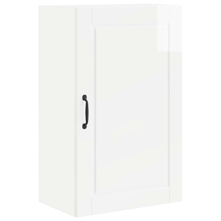 Väggskåp PORTO Högblanka vita 50 x 31 x 80 cm Konstruerat trä