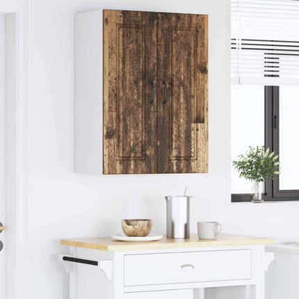 Väggskåp PORTO Gammalt trä 60 x 31 x 80 cm Konstruerat trä