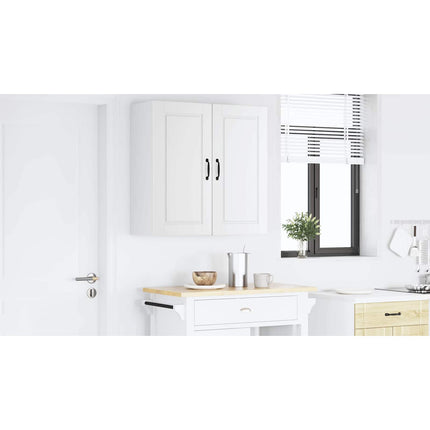 Väggskåp PORTO Vit 80 x 31 x 80 cm Konstruerat trä