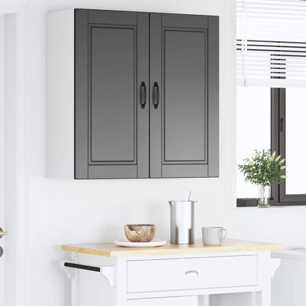 Väggskåp PORTO Svart 80 x 31 x 80 cm Konstruerat trä