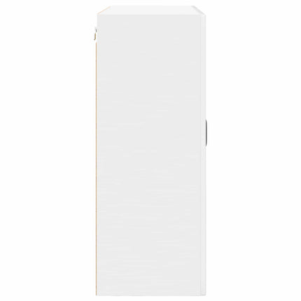 Väggskåp PORTO Högblanka vita 80 x 31 x 80 cm Konstruerat trä