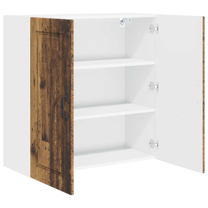 Väggskåp PORTO Gammalt trä 80 x 31 x 80 cm Konstruerat trä