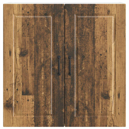 Väggskåp PORTO Gammalt trä 80 x 31 x 80 cm Konstruerat trä