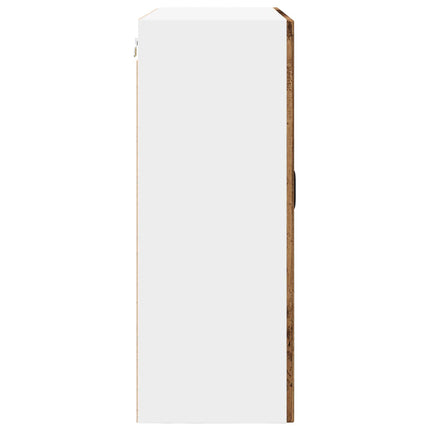 Väggskåp PORTO Gammalt trä 80 x 31 x 80 cm Konstruerat trä